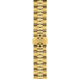 Tissot Ballade Quartz Black Dial Gold Steel Strap Watch for Men - T156.410.33.051.00