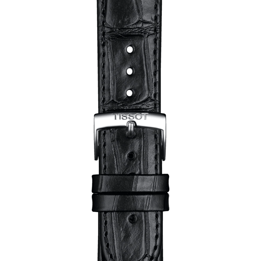 Tissot PR 100 Black Dial Black Leather Strap Watch for Men - T150.410.16.051.00