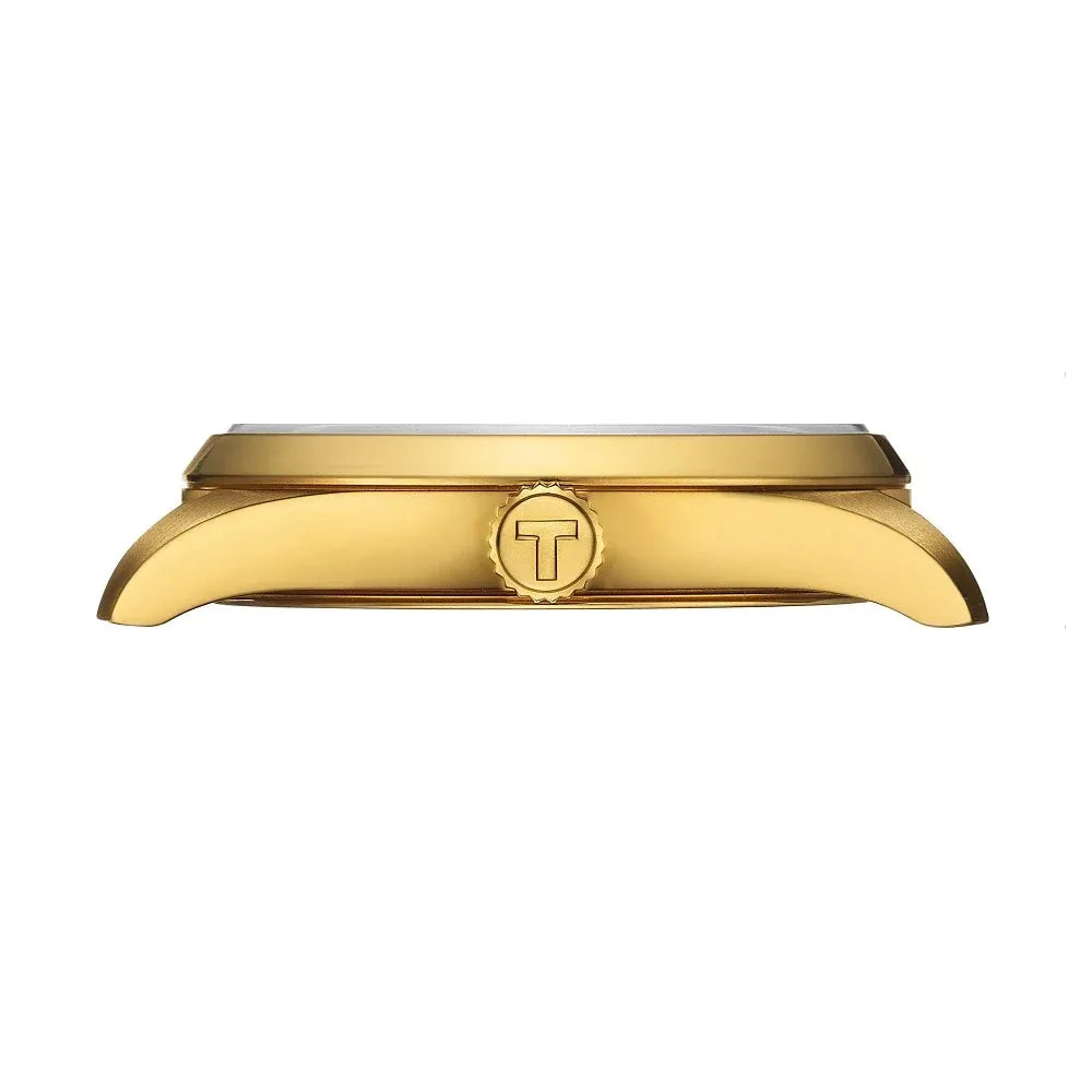 Tissot PR 100 Gold Dial Gold Steel Strap Watch for Women - T150.210.33.021.00