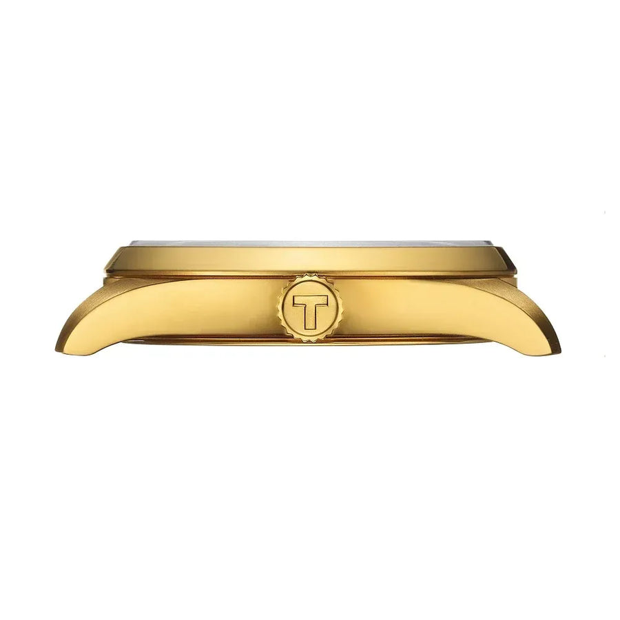 Tissot PR 100 Gold Dial Gold Steel Strap Watch for Women - T150.210.33.021.00