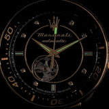 Maserati SFIDA Special Edition Automatic Black Dial Gold Steel Strap Watch for Men - R8823140012