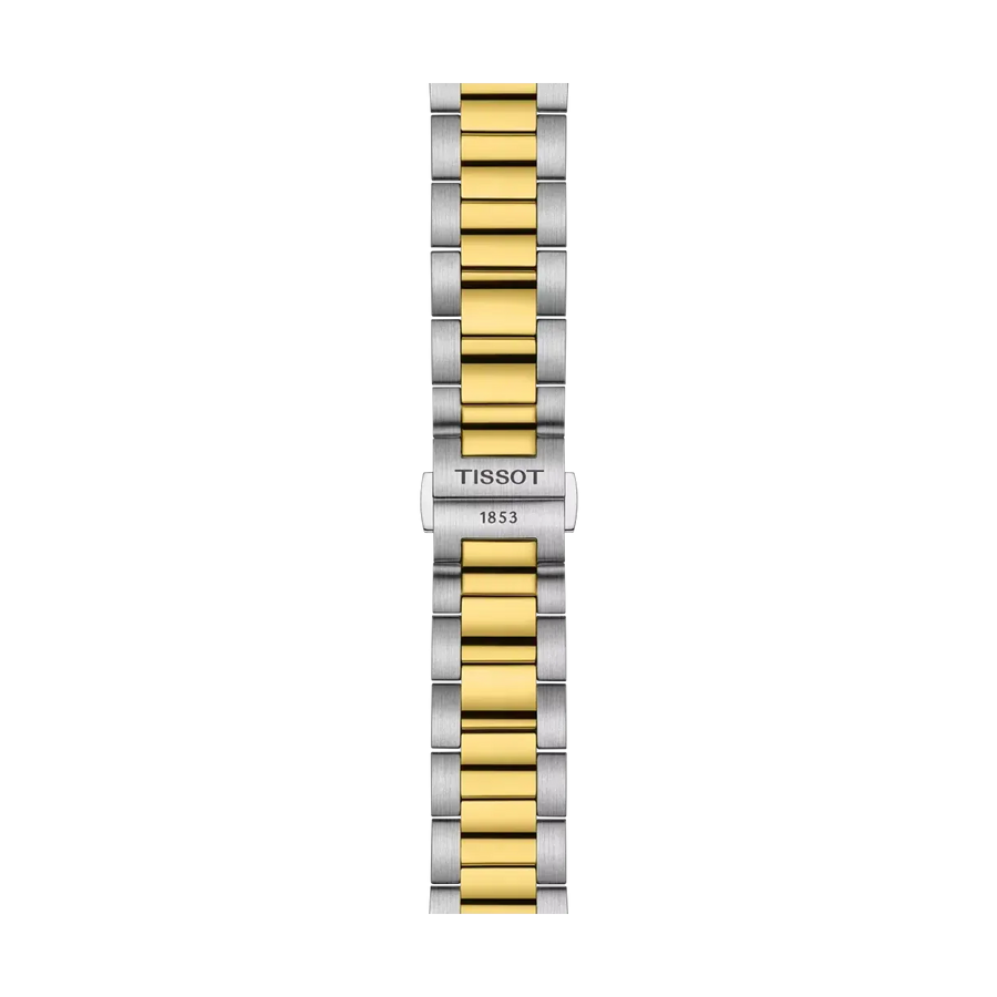 Tissot PR 100 Chronograph Silver Dial Two Tone Steel Strap Watch for Men - T150.417.22.031.00
