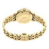 Seiko Presage Cocktail Time Automatic Diamonds Gold Dial Gold Steel Strap Watch for Women - SRE018J1