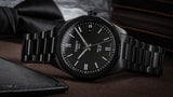 Tissot PRC 100 Solar Quartz Black Dial Black Steel Strap Watch for Men - T151.422.33.051.00