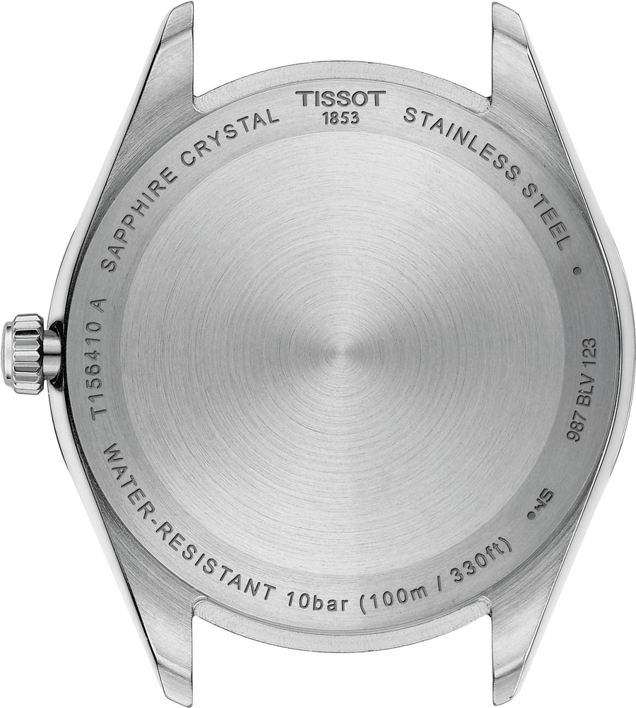 Tissot Ballade Quartz Blue Dial Silver Steel Strap Watch for Men - T156.410.11.041.00