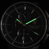 Maserati Sorpasso Chronograph Blue Dial Silver Steel Strap Watch for Men - R8873624004