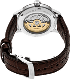Seiko Cocktail Time Automatic Blue Dial Brown Leather Strap Watch for Men - SRPK15K1