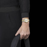 Tissot Ballade Quartz Silver Dial Two Tone Steel Strap Watch for Women - T156.210.22.031.00