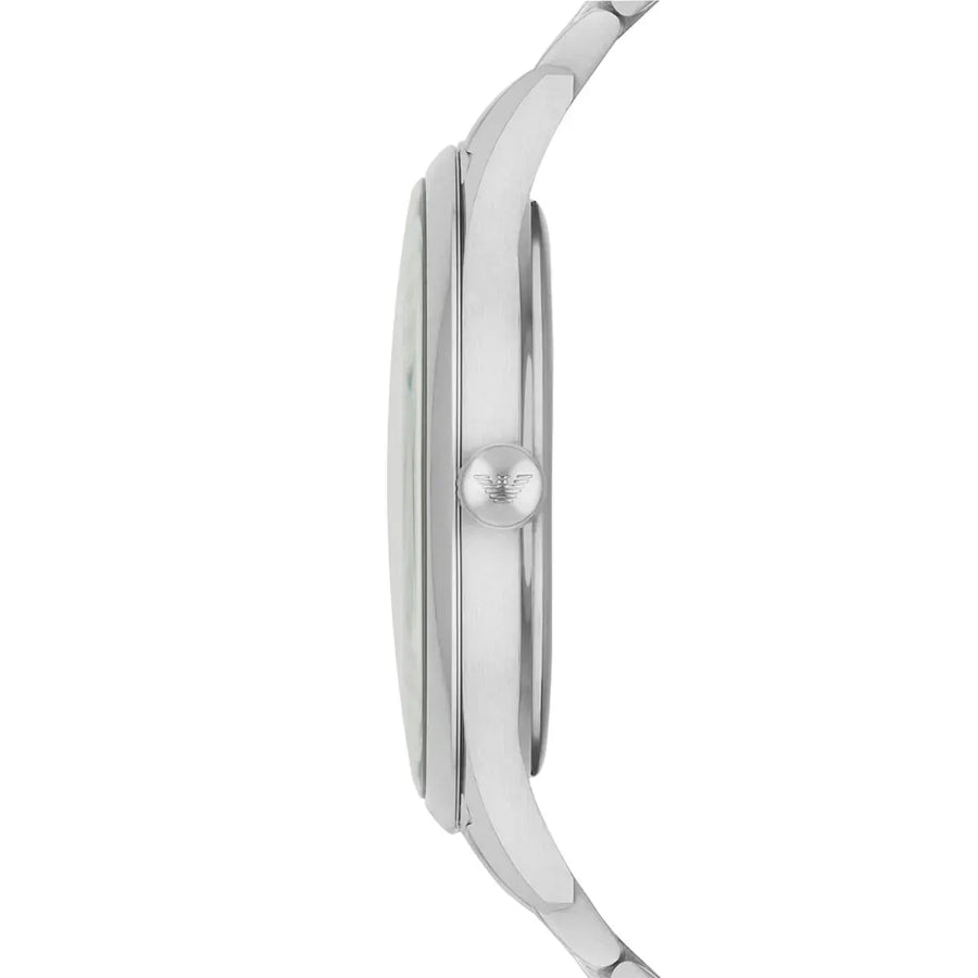 Emporio Armani Lambda Blue Dial Silver Steel Strap Watch for Men - AR11019