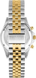 Maserati SFIDA Chronograph Silver Dial Two Tone Steel Strap Watch for Men - R8873640024