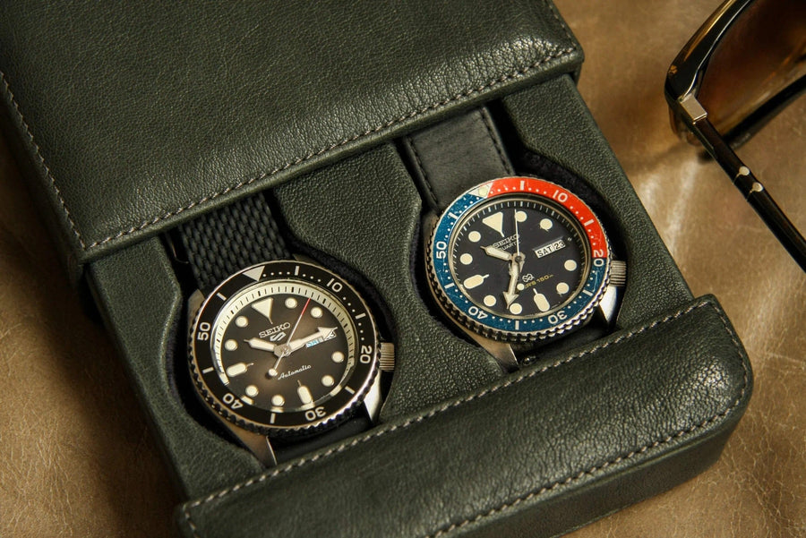 Seiko 5 Sports SKX Automatic Black Dial Black Silicone Strap Watch for Men - SRPD73K2