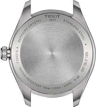 Tissot PR 100 Ice Blue Dial Silver Steel Strap Watch for Women - T150.210.11.351.00