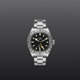 Tudor Black Bay Pro Black Dial Silver Steel Strap Watch for Men - M79470-0001