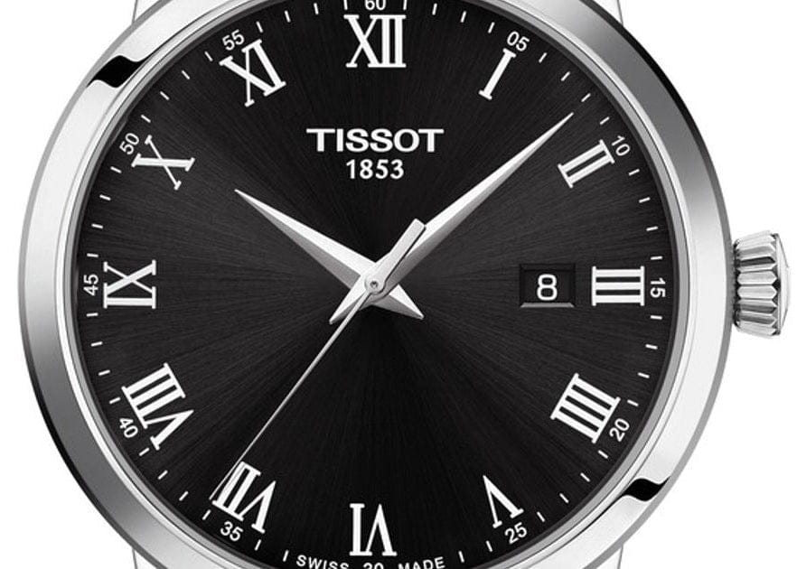 Tissot T Classic Dream Quartz Black Dial Black Leather Strap Watch for Men - T129.410.16.053.00