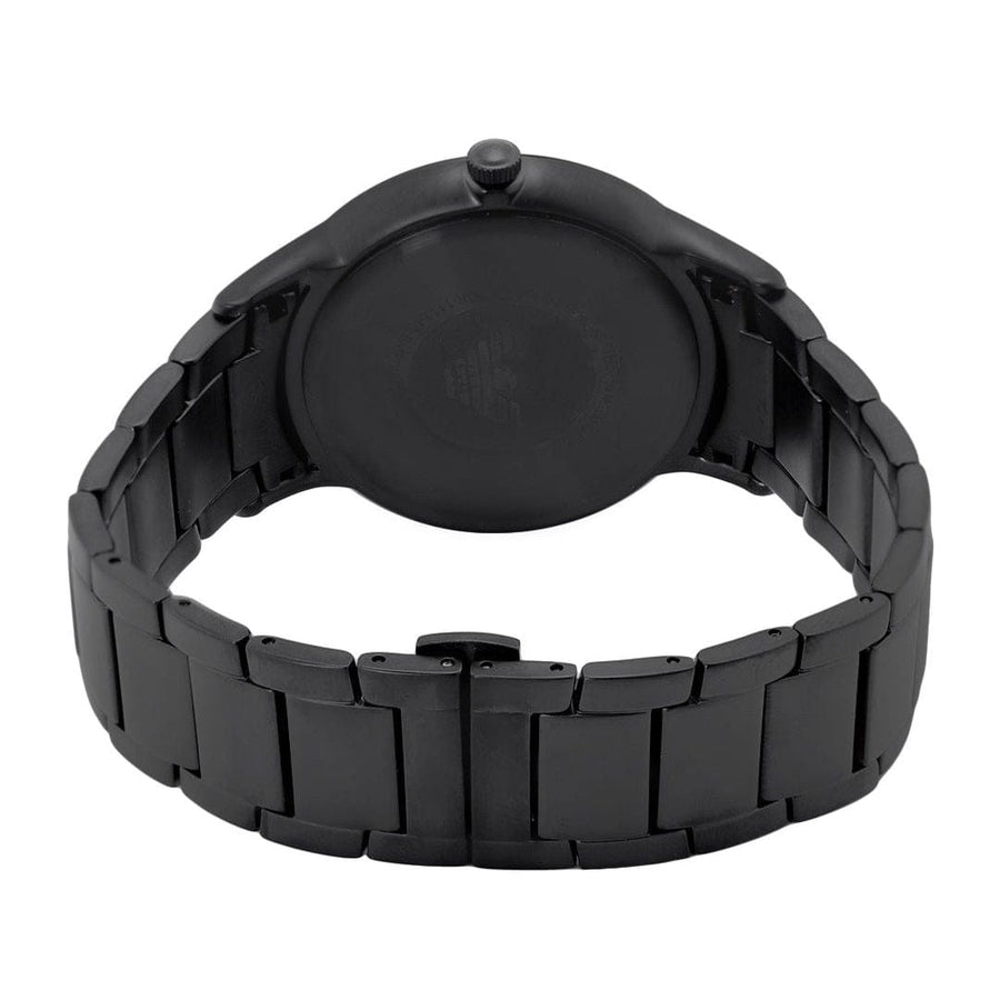 Emporio Armani Renato Black Dial Black Steel Strap Watch for Men - AR11184