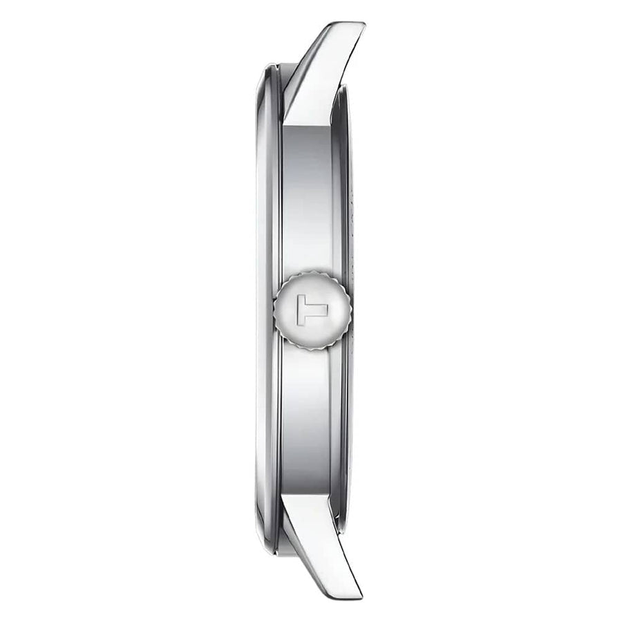 Tissot T Classic Dream Quartz White Dial Brown Leather Strap Watch for Men - T129.410.16.013.00
