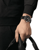 Tissot Seastar 1000 Quartz Black Dial Black Steel Strap Watch for Men - T120.410.33.051.00