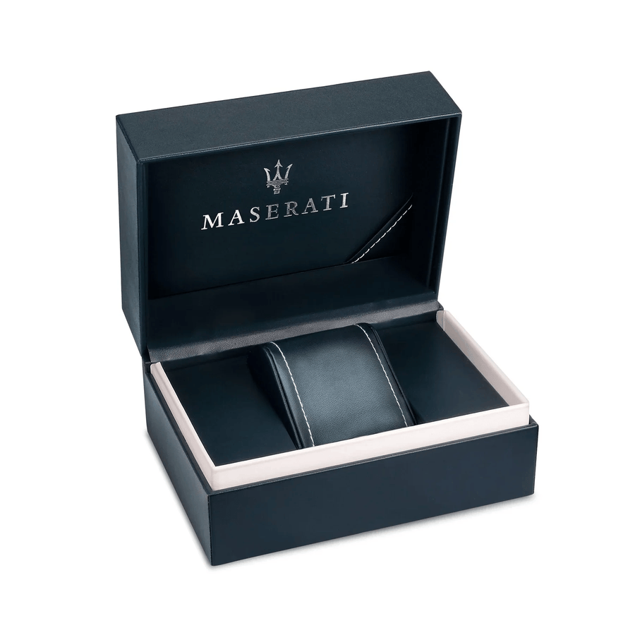 Maserati Tradizione Chronograph Black Dial Black Steel Strap Watch for Men - R8873646001