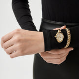 Just Cavalli Novara Silver Dial Gold Steel Strap Watch for Women - JC1L264M0025