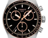 Tissot PR516 Chronograph Black Dial Two Tone Steel Strap Watch for Men - T149.417.22.051.01