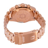 Tissot PRS 516 Chronograph Black Dial Rose Gold Steel Strap Watch for Men - T149.417.33.051.00