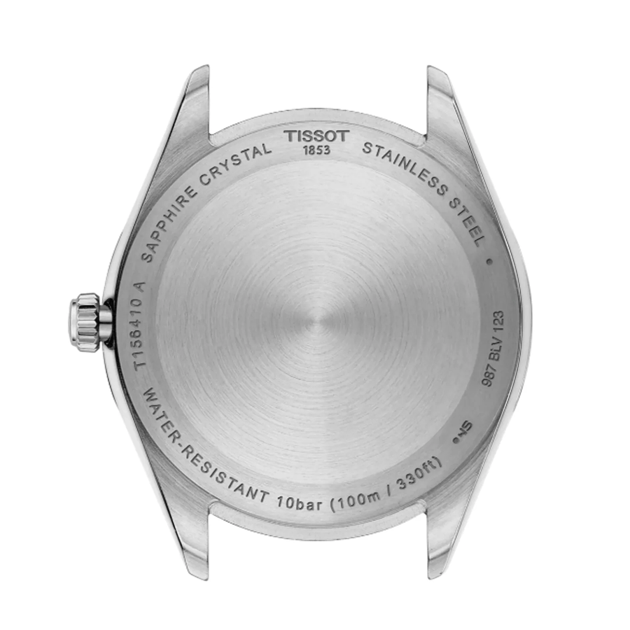 Tissot Ballade Quartz Blue Dial Silver Steel Strap Watch for Men - T156.410.11.041.00
