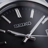Seiko Conceptual Gray Dial Silver Steel Strap Watch for Men - SUR557P1