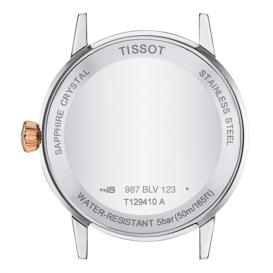 Tissot T Classic Dream Quartz White Dial Two Tone Steel Strap Watch for Men - T129.410.22.013.00