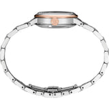 Seiko Presage Cocktail Time Skydiving Automatic Diamonds Mother of Pearl Dial Silver Steel Strap Watch for Women - SRE009J1