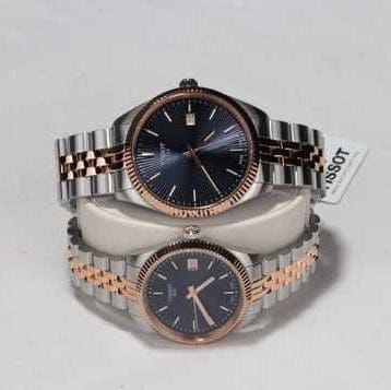 Tissot Ballade Quartz Blue Dial Two Tone Steel Strap Watch for Women - T156.210.22.041.00