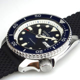 Seiko 5 Sports SKX Automatic Blue Dial Blue Silicone Strap Watch for Men - SRPD71K2