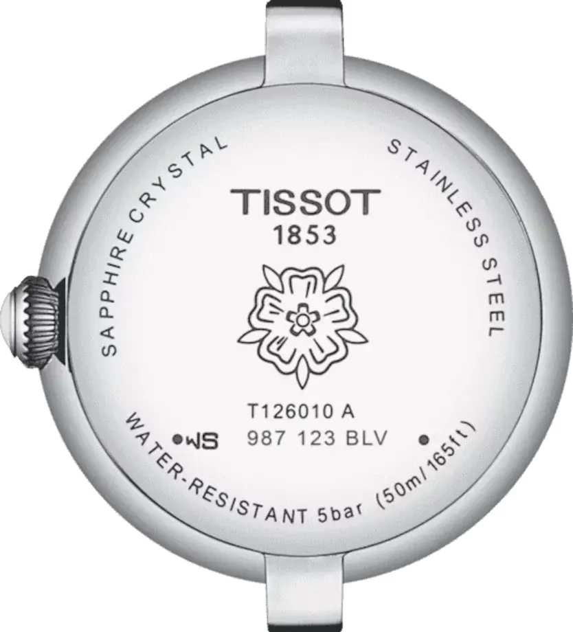 Tissot Bellissima Small Lady Mother of Pearl Dial Green Leather Strap Watch for Women - T126.010.16.113.02
