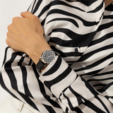 Gucci G Timeless Black Dial Black Leather Strap Watch for Women - YA1265055