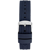 Maserati Successo Chronograph Silver Dial Blue Silicone Strap Watch for Men - R8871621042