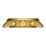 Tissot PR 100 Chronograph White Dial Gold Steel Strap Watch for Men - T150.417.33.031.00