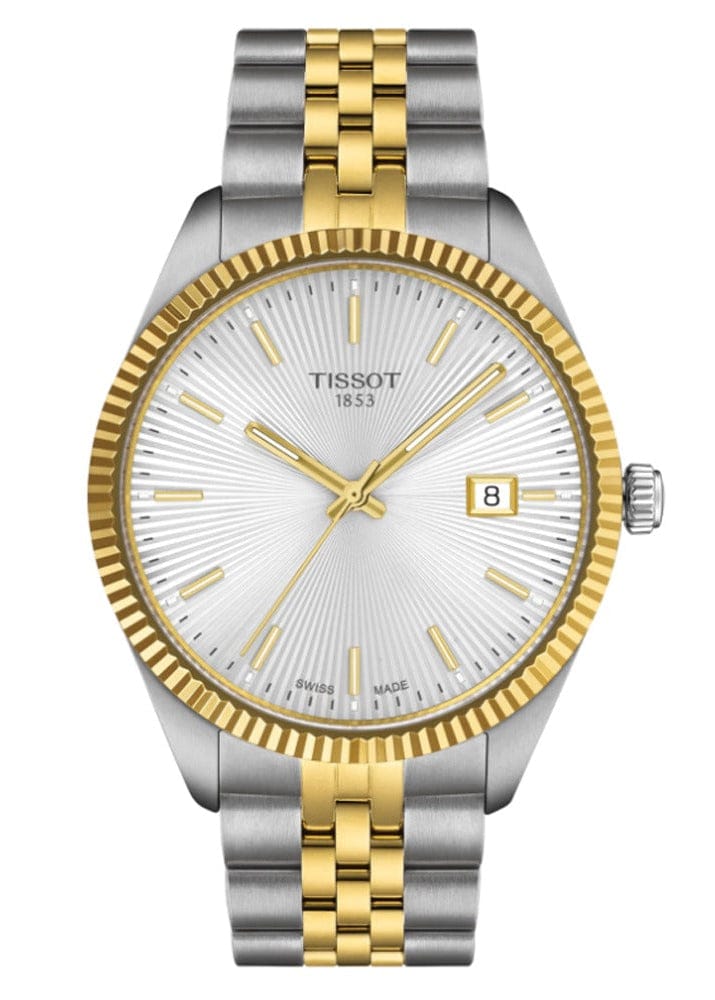 Tissot Ballade Quartz Silver Dial Two Tone Steel Strap Watch for Men - T156.410.22.031.00