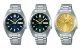 Seiko 5 Sports Automatic Blue Dial Silver Steel Strap Watch for Men - SRPL55K1
