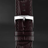 Tissot PR 100 Quartz Silver Dial Black Leather Strap Watch for Men - T150.410.16.031.00