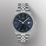 Tissot Ballade Quartz Blue Dial Silver Steel Strap Watch for Men - T156.410.11.041.00