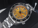 Seiko Prospex The Night of Siam Limited Edition Yellow Dial Silver Steel Strap Watch for Men - SPB487J1