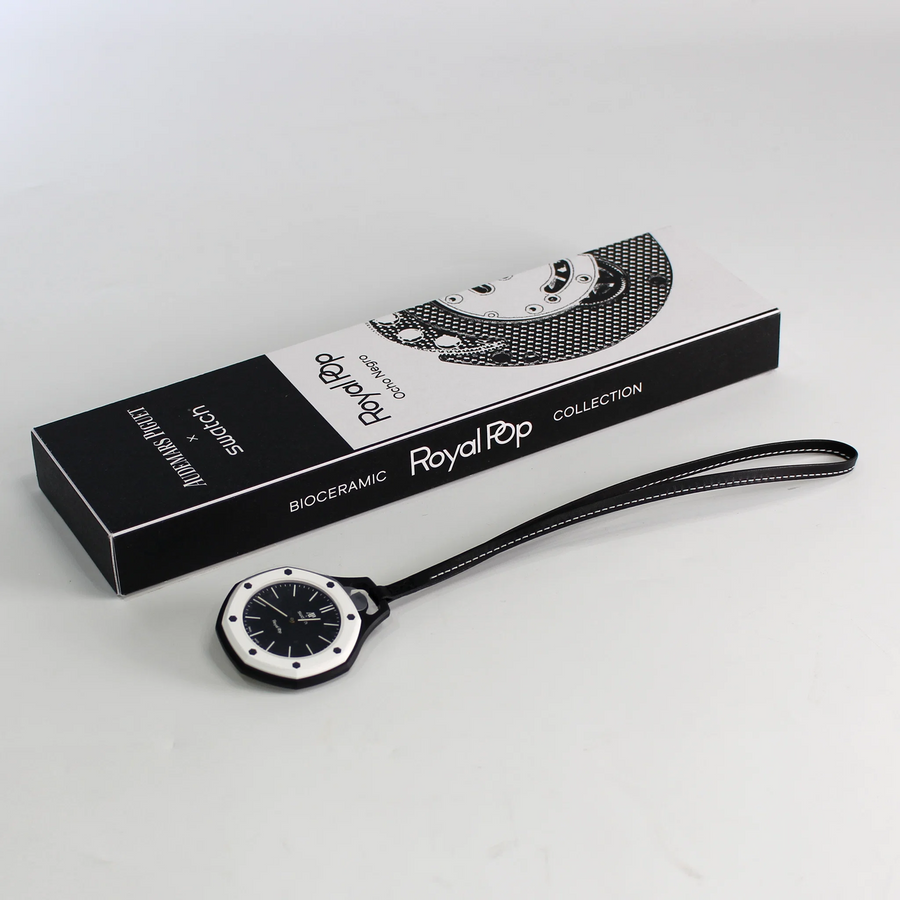 Swatch x AP Royal Pop Black Dial Lanyard Watch for Men - Ocho Negro