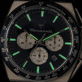 Maserati Velocità Chronograph Blue Dial Silver Steel Strap Watch for Men - R8873652005