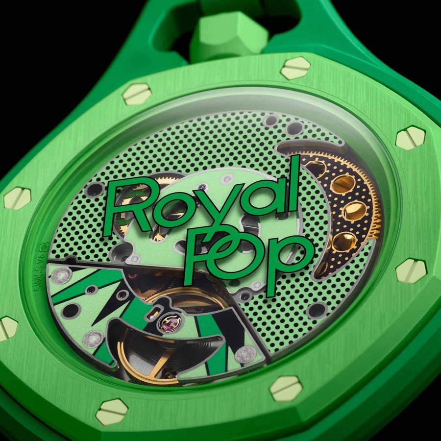 Swatch x AP Royal Pop Green Dial Lanyard Watch for Men - Green Eight