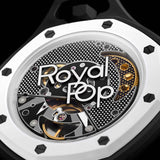Swatch x AP Royal Pop Black Dial Black Leather Strap Watch for Men - Ocho Negro