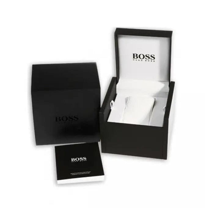 Hugo Boss Principle Skeleton Grey Dial Grey Mesh Strap Watch for Men - 1514255