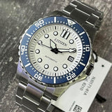 Citizen Mechanical Automatic White Dial Silver Steel Strap Watch for Men - NJ0171-81A