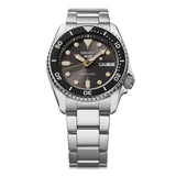 Seiko 5 Sports SKX Street Stonewash Black Dial Silver Steel Strap Watch for Men - SRPL79K1