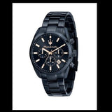 Maserati Attrazione Chronograph Blue Dial Blue Steel Strap Watch for Men - R8873626003