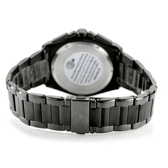 Maserati Velocità Chronograph Blue Dial Black Steel Strap Watch for Men - R8873652004