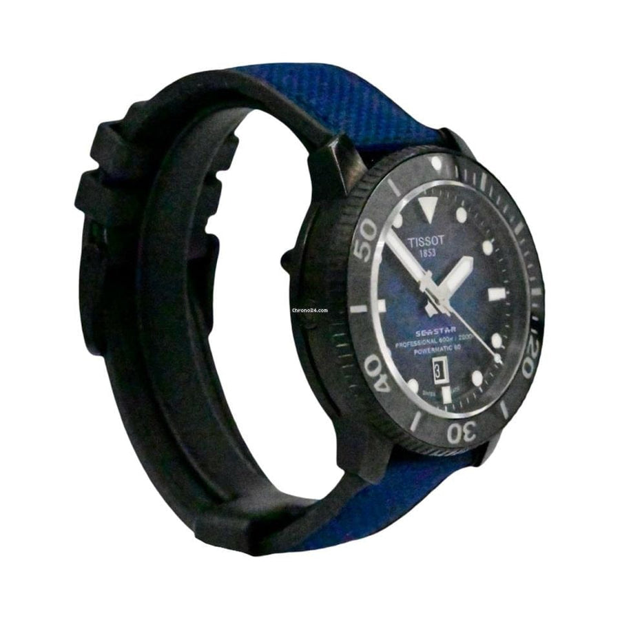 Tissot Seastar 2000 Professional Powermatic 80 Blue Dial Blue Nylon Strap Watch for Men - T120.607.37.041.00